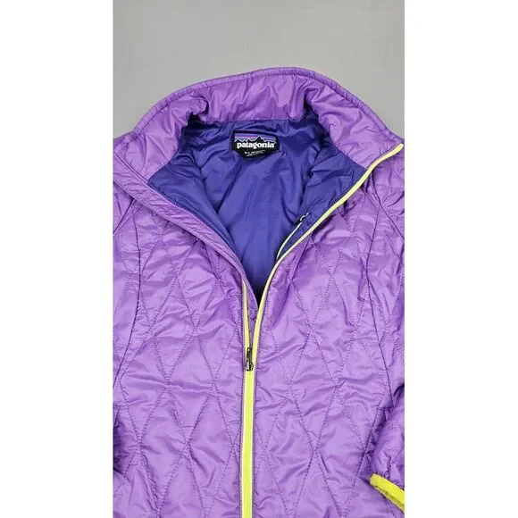 patagonia ガールズ XL (14) ダウンジャケット パープル Patagonia Girls XL 14 Down Puffer Winter Jacket Coat Hooded